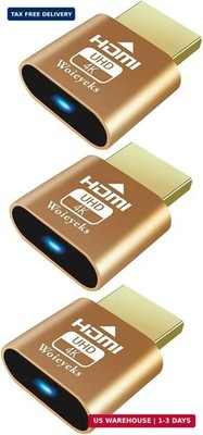 4K HDR HDMI Dummy Plug Headless Ghost Adapter,Virtual Monitor Display Emulator C