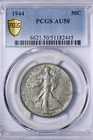 1944 Walking Liberty Half Dollar PCGS AU50 *VRDT*