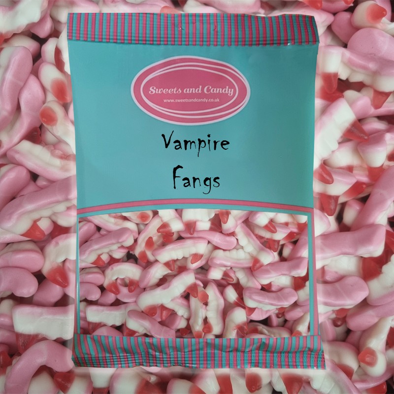 Vampire Teeth 1Kg - Vampire Fangs - Jelly Dracula Teeth - Bulk Halloween Sweets