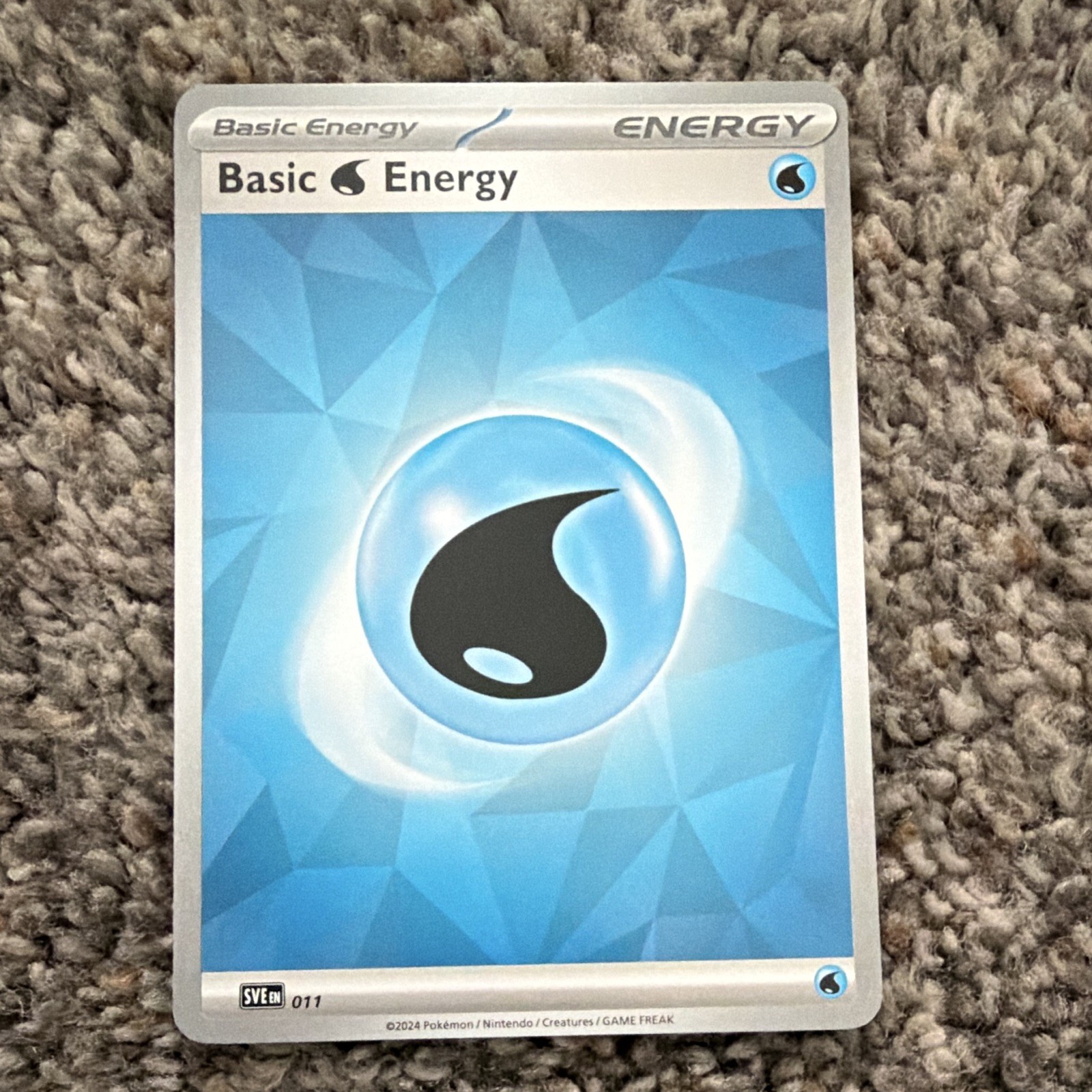 Pokemon TCG Basic Water Energy Basic Energy Regular EN SVE 011 2024