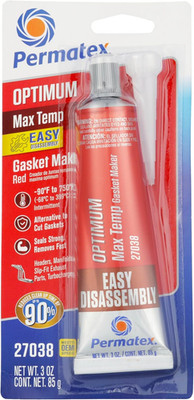 27038 Optimum Red High Temperature Gasket Maker, 3 Oz