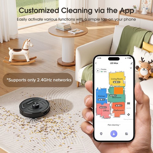 Lubluelu 5500Pa Robot Vacuum and Mop Combo Auto-Empty Dock Sutions APP Control - Picture 3 of 16