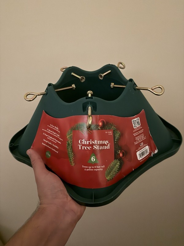 Oasis Christmas Tree Stand Trees Up To 6 Feet Tall Hardware Included