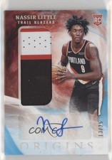 2019-20 Panini Origins Rookie Jersey Turquoise 13/25 Nassir Little #152 Auto s3g