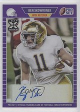 2021 Leaf Pro Set Metal 1989 Purple Rainbow 14/50 Ben Skowronek #PA-BS1 Auto 8o1