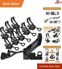 8-Pack Adjustable Black Metal Toggle Latch - 1320 lbs Capacity for DIY Projects