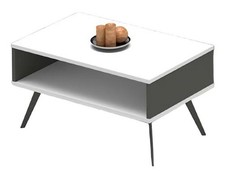 Couchtisch Holztisch Beistelltisch Konsolentisch Mit Stauraum Modern Weiß