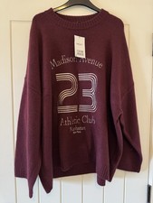 NWT Next Women?s Knitted Plum Jumper Size XL