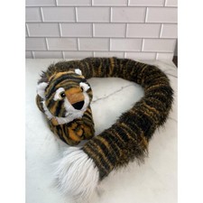 Wild Republic Plush Tiger Stuffed Animal Long Tail White Tipped Pretend Play Toy