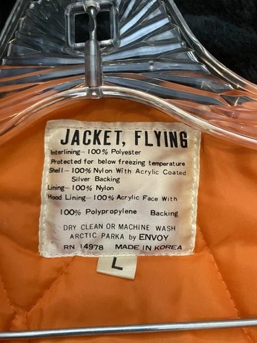 Vintage Arctic Parka Flying Jacket Large Made For Below Freezing Temp image 3