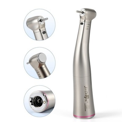 Dental 1:5 Mini Head Fiber Optic LED Contra Angle Handpiece for E-type Motor