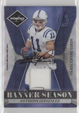 2008 Leaf Limited Banner Season Materials Signatures /25 Anthony Gonzalez Auto