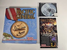 Pacific General (PC CD-ROM, 1997) SSI - Game & Big Box