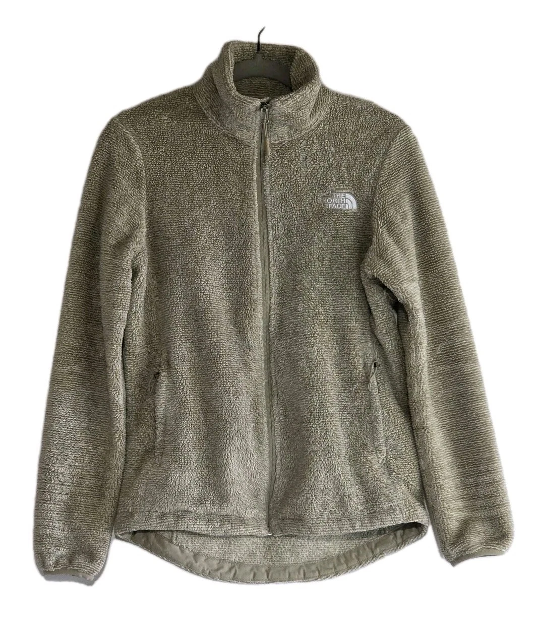 The North Face Women's Small Osito Fleece Jacket Full Zip Taupe Grey NF0A5IZA