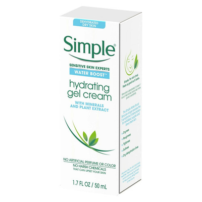 #ad 6 PACK Simple Water Boost Hydrating Gel Cream Face Moisturizer 1.7 oz NEW $49.89