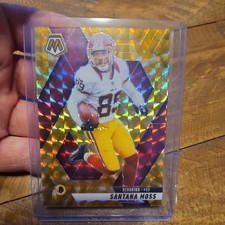 2025 Panini Mosaic Yellow Mosaic Santana Moss Redskins
