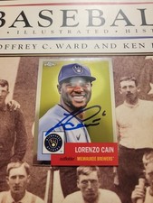 Lorenzo Cain  Signed Autographed Baseball Card All Star