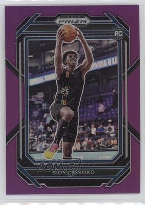 2023-24 Panini Prizm Draft Picks Purple 53/75 Sidy Cissoko #40 Rookie RC 11n5