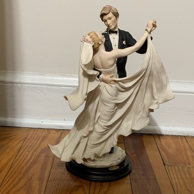 Florence Giuseppe Armani Bride & Groom Dancing Porcelain Figurine Signed 12''