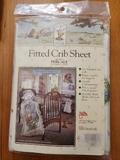 Disney Classic Winnie The Pooh Fitted Crib Sheet Percale Pooh  His Hunny Pots