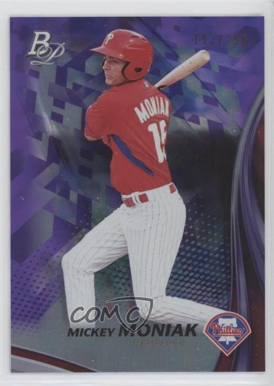 2017 Bowman Platinum Top Prospects Purple 192/250 Mickey Moniak #TP-MM n1u
