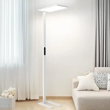 Modern LED Floor Lamp, 10000LM Touch Dimming Standing Lamp, 4000K Full Spectrum
