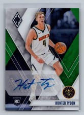Hunter Tyson 2023-24 Panini Phoenix #PRA-HTY Phoenix Rookie Autographs Green #/5