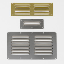 Solid brass / Chrome Plated louvre vent