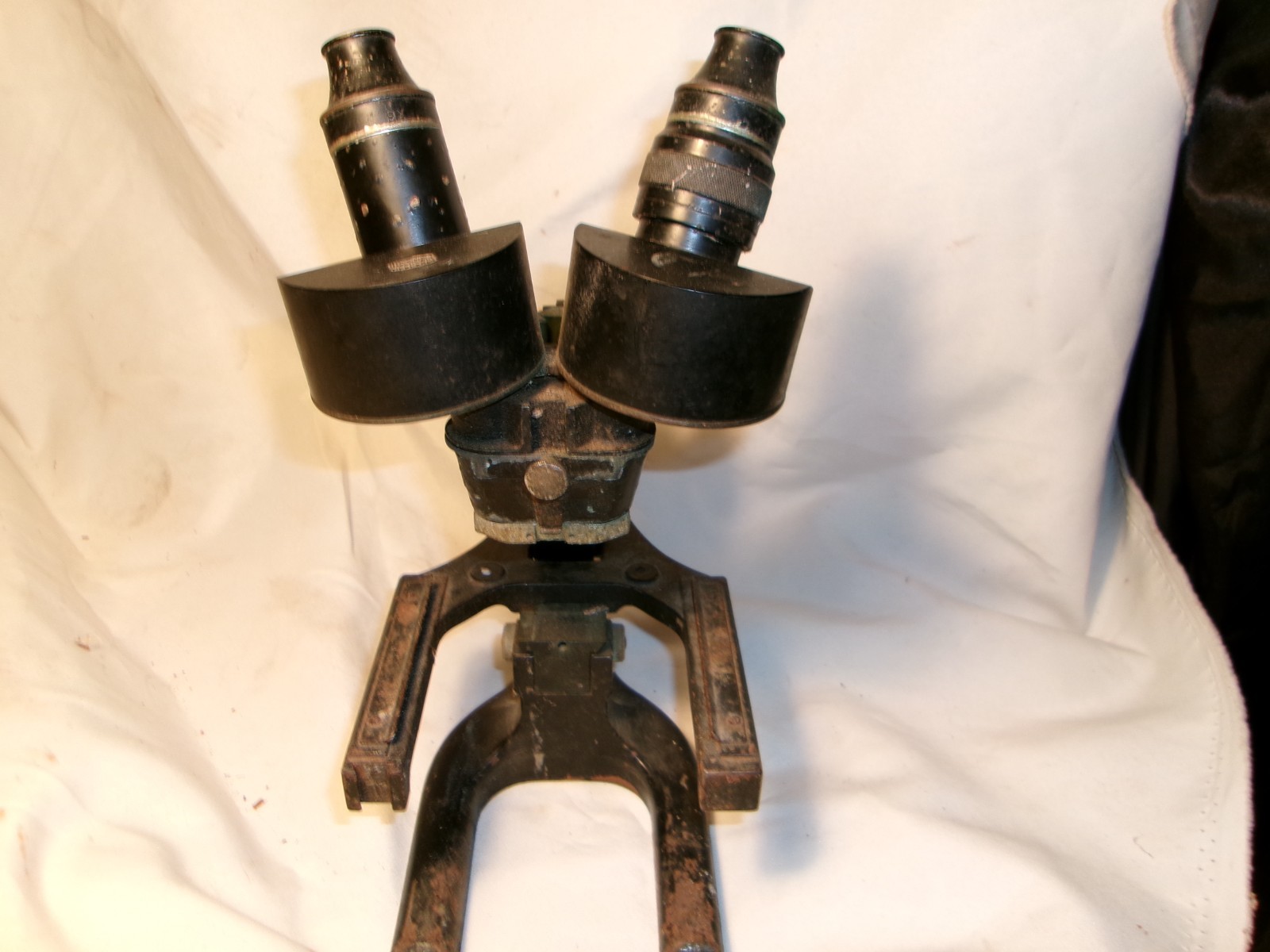 Antique Spenser Buffalo binocular microscope Early 1900s For Parts or Repair