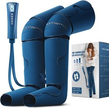 Air Compression Leg Massager with Heat - Ideal Christmas, Mother's Day and Fa...