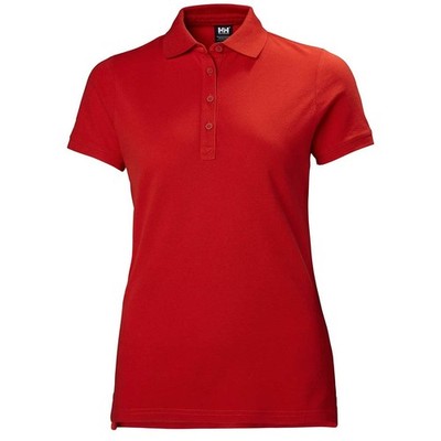 Helly Hansen Damen rotes Baumwoll-Poloshirt mit Rundhalsausschnitt Oberteil Damen XL neu mit Etikett
