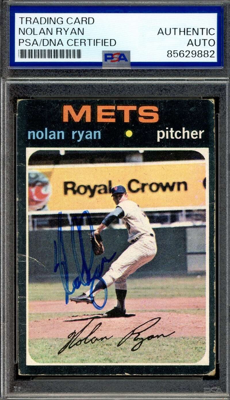 Nolan Ryan PSA DNA Signed 1971 Topps Autograph