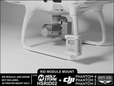 DJI Phantom 4, 3 Series Holy Stone HSRID02 / Holyton HT65 Remote ID Module Mount