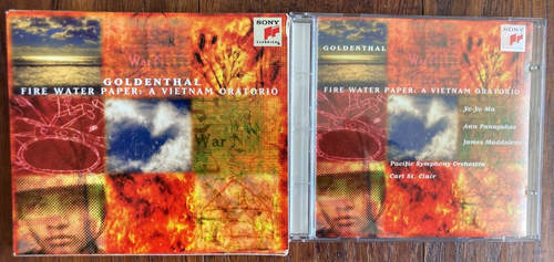 Goldenthal - Fire Water Paper: A Vietnam Oratorio Sony Classical CD VG condition - Imagen 3 de 6