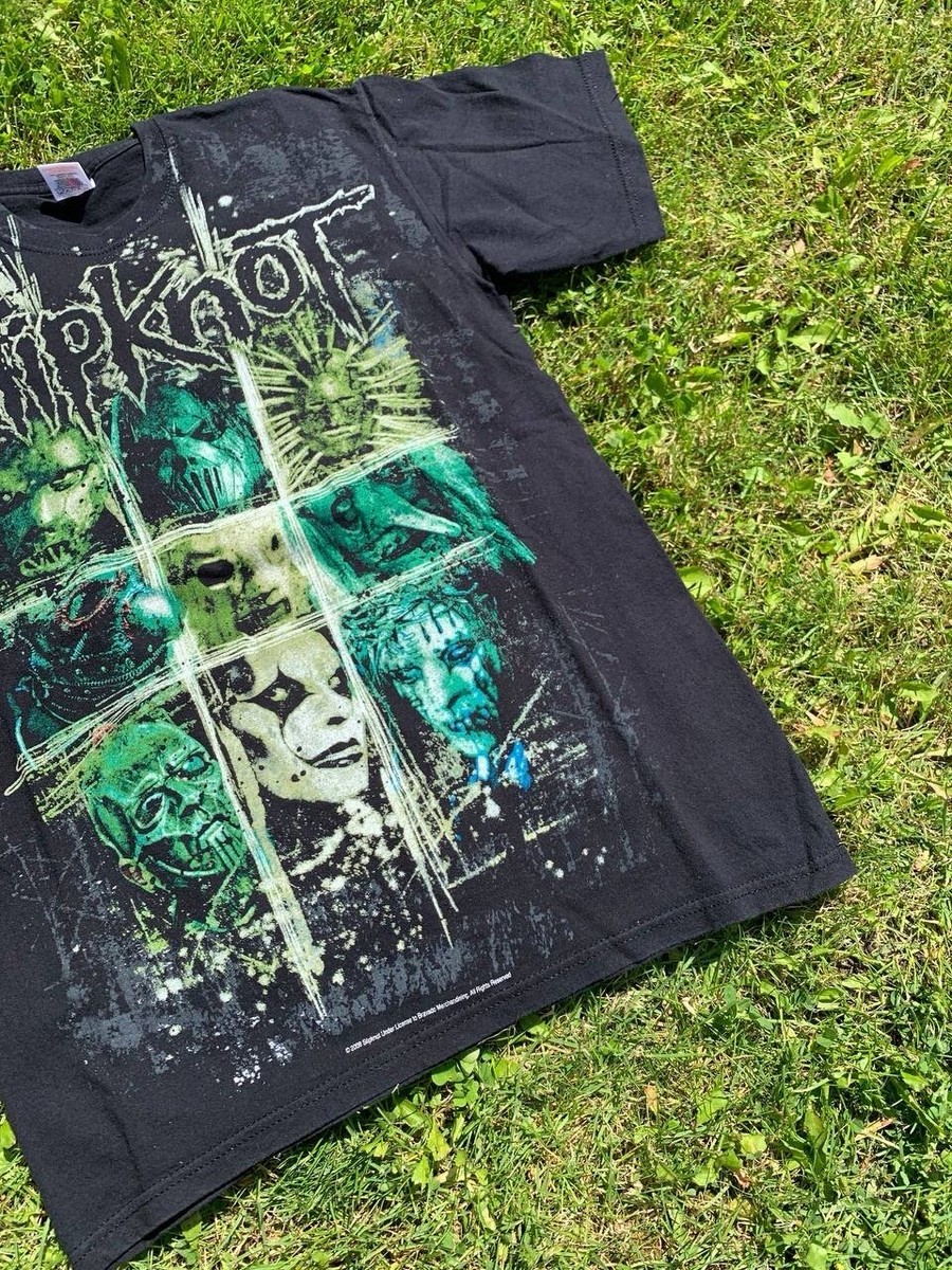 Vintage 2008 Slipknot All Over Print T-Shirt Metallica Tee | eBay