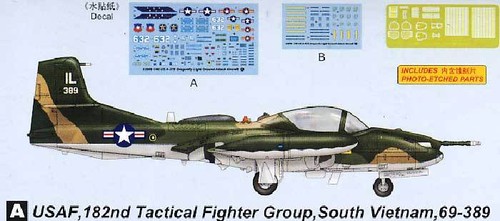 Trompetista US A-37B Dragonfly Light Ground-Attack Vietnam Chile 3 Versiones 1:48 - Imagen 2 de 3