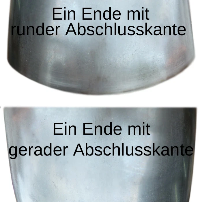 Heckfender Old School Bobber 170x650 mm Fender Kotflügel 1,5mm Stahl rund - Bild 2 von 4