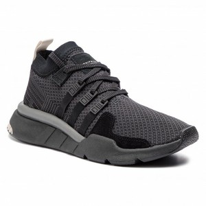 New Adidas Originals Eqt Support Mid Adv Triple Black Breathable Men S Trainers Ebay