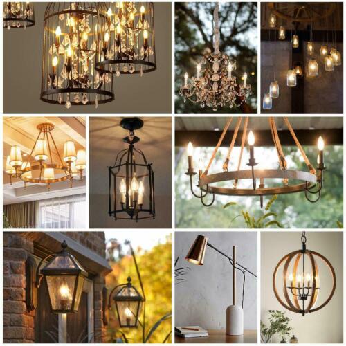 6PCS E27 Filament LED Birne Tropfen Globe Retro COB Glas Lampe Kerze A60 - Bild 7 von 8