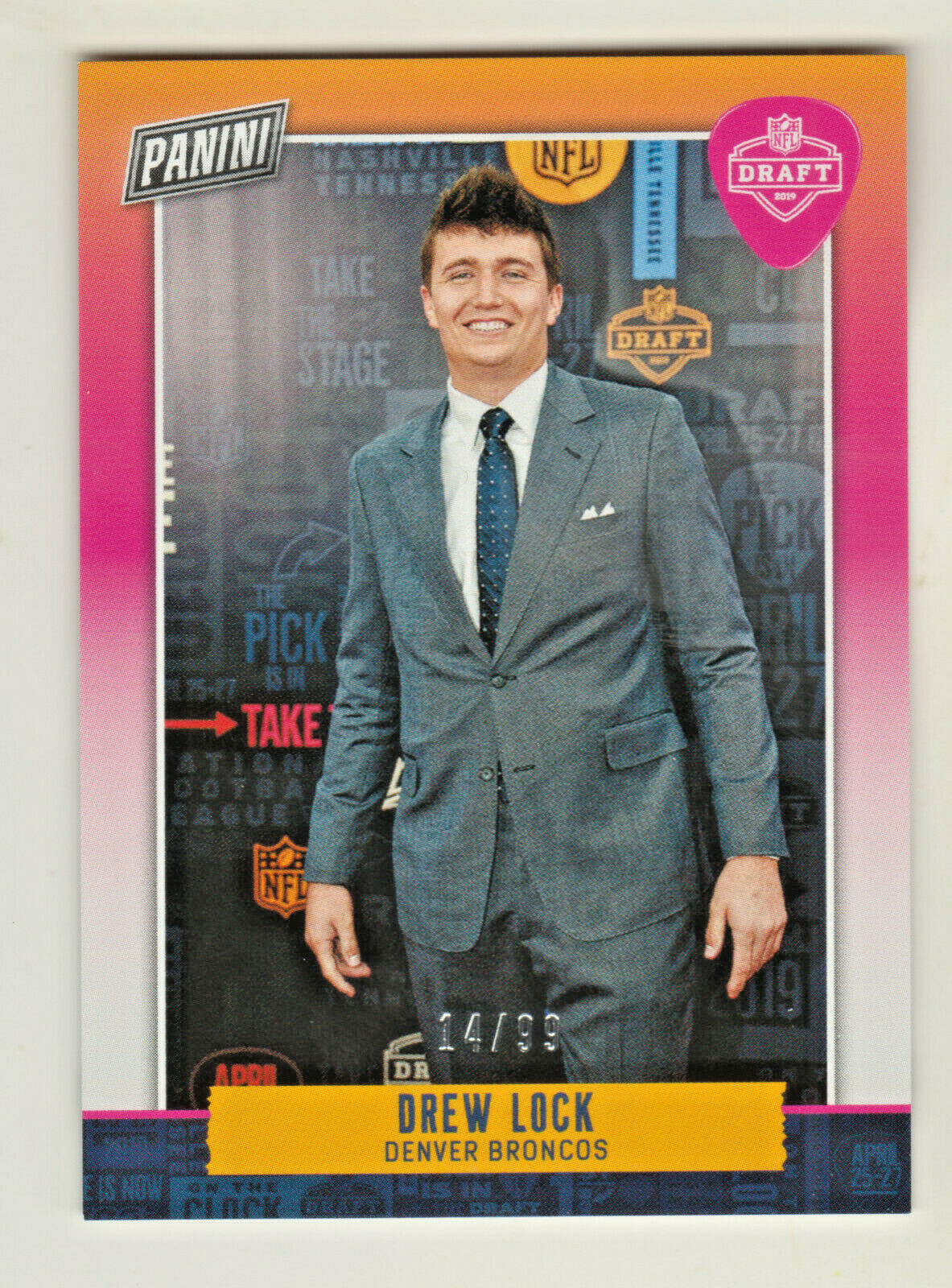 2019 Panini PANINI DAY KICKOFF DRAFT NIGHT R12 DREW LOCK RC Rookie 14/99 Broncos