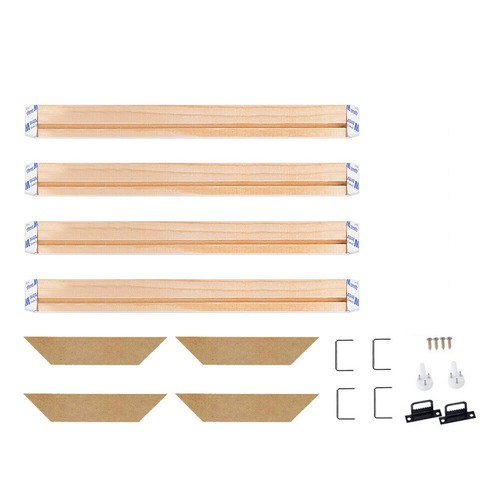 Art Canvas Stretcher Bar DIY Picture Natural Solid Wood Frame Stretching Strip - Picture 46 of 84