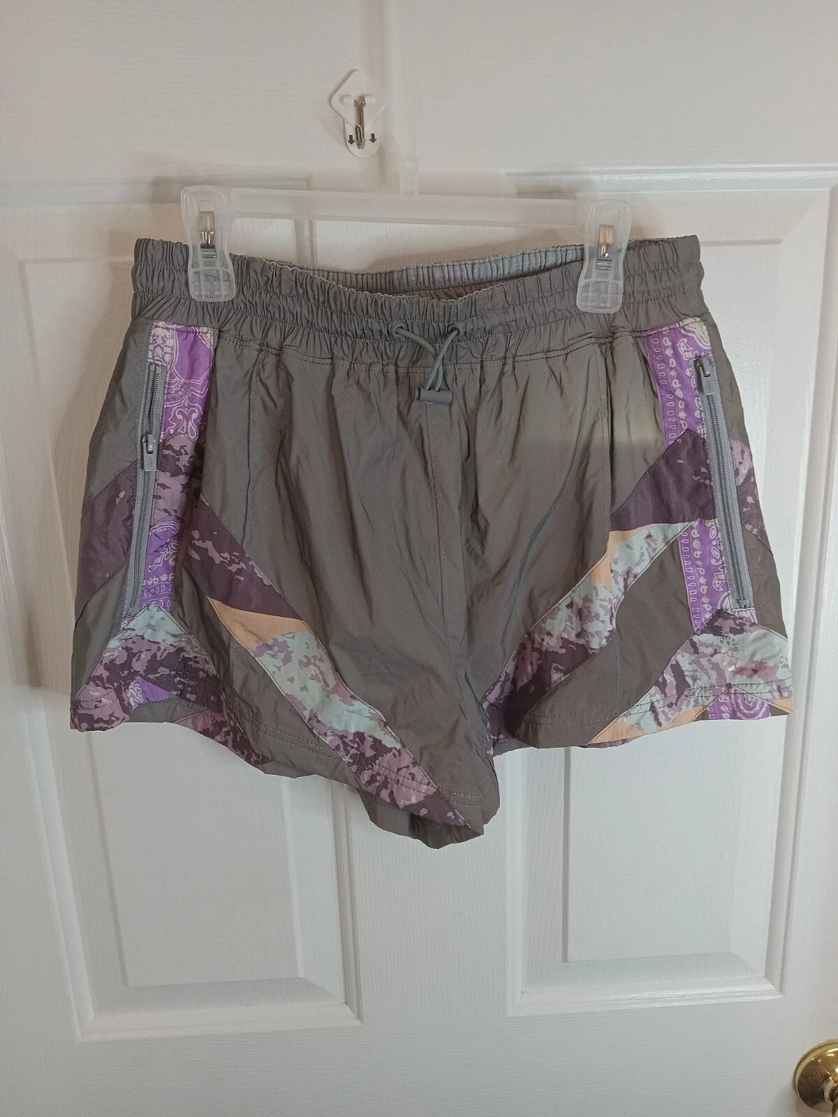 free-people-movement reflective boho patchwork shorts