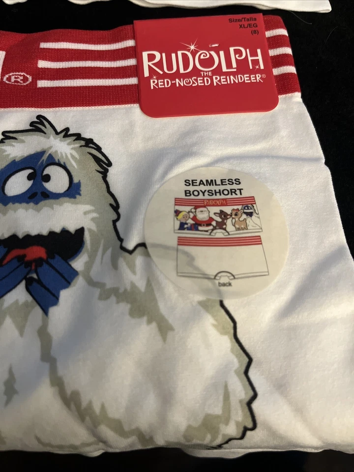 MUJER BLANCO RUDOLPH & FRIENDS NIÑO PANTALONES CORTOS ROPA INTERIOR TALLA (XL-8) OBTIENES 2 NUEVO Foto 3 de 4