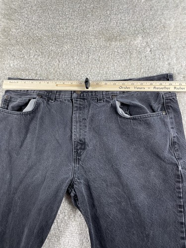 Faded Glory Baggy Jeans Mens 41x31 Black Skater Loose Relaxed Grunge (tag 42x32) - Picture 7 of 12