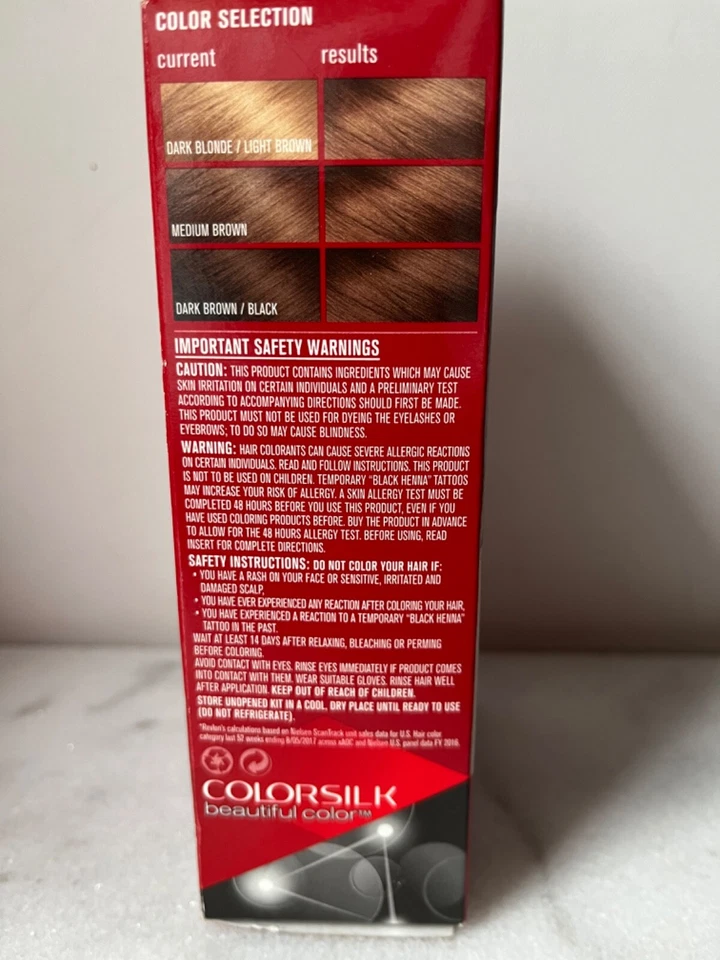 Tintura de cabelo permanente Revlon Colorsilk - Sem amônia com queratina #51 marrom claro - Imagem 4 de 4