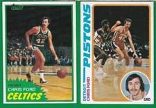 Chris Ford 2 Card LOT (NM-MT) 1978-79 Topps #15 1981-82 Topps #73 HT