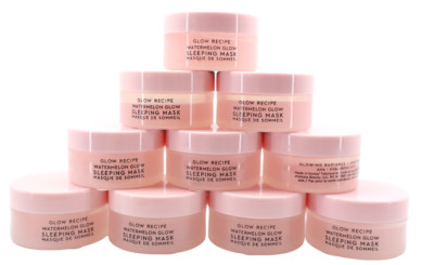 Glow Recipe Watermelon Glow AHA Sleeping Mask 0.3 fl oz Mini (PACK OF 10) NEW