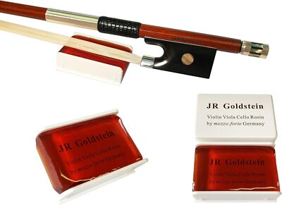 Kolophonium Bogenharz Geige Bratsche Cello ''JR Goldstein'' 2 Stück 