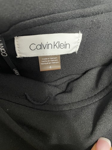 Calvin Klein Womens Off The Shoulder Dress - Black - 4 Please Read - Picture 5 of 13