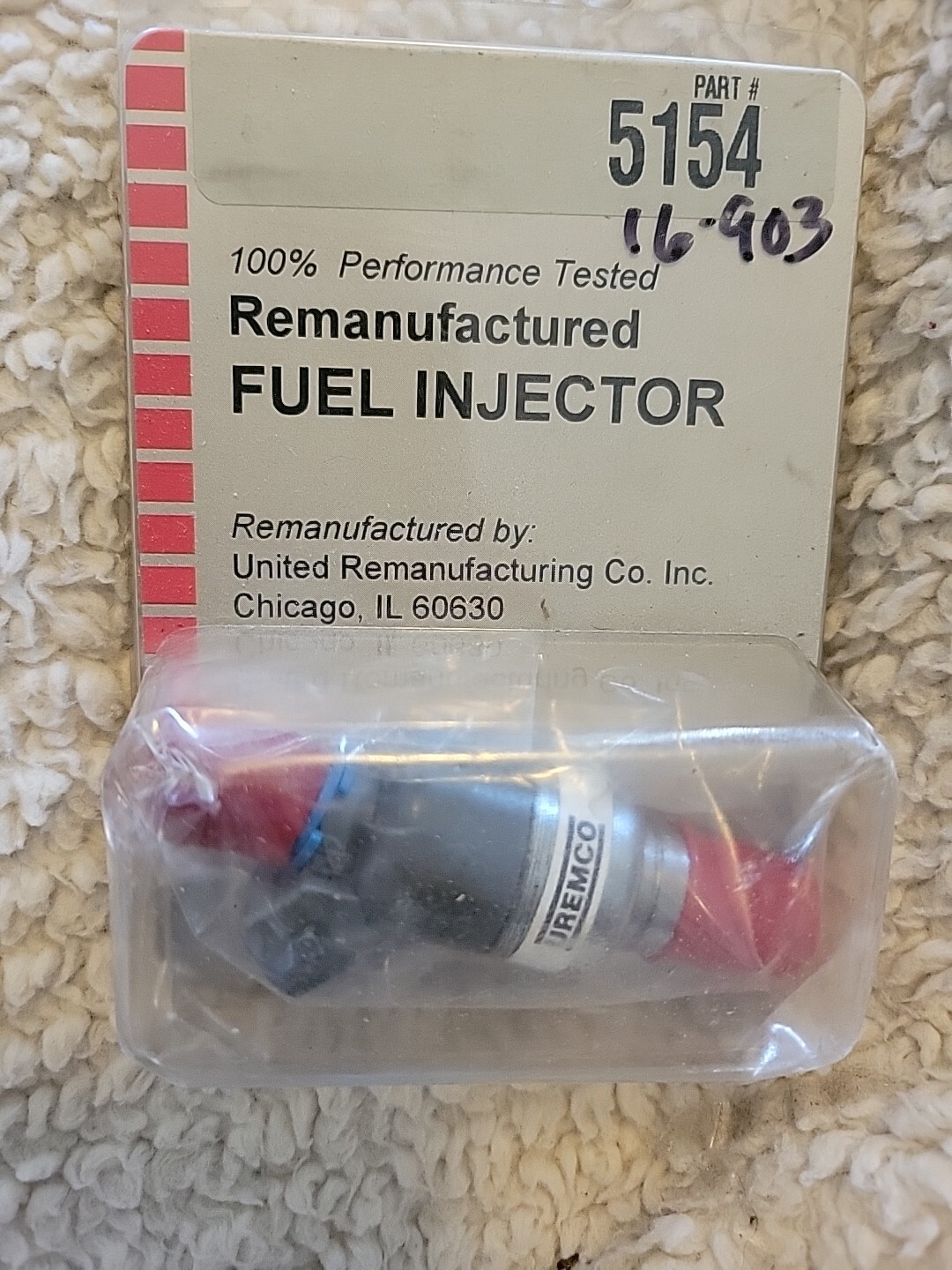 United Remanufacturing Co. Uremco 5154 Remanufactured Fuel Injector